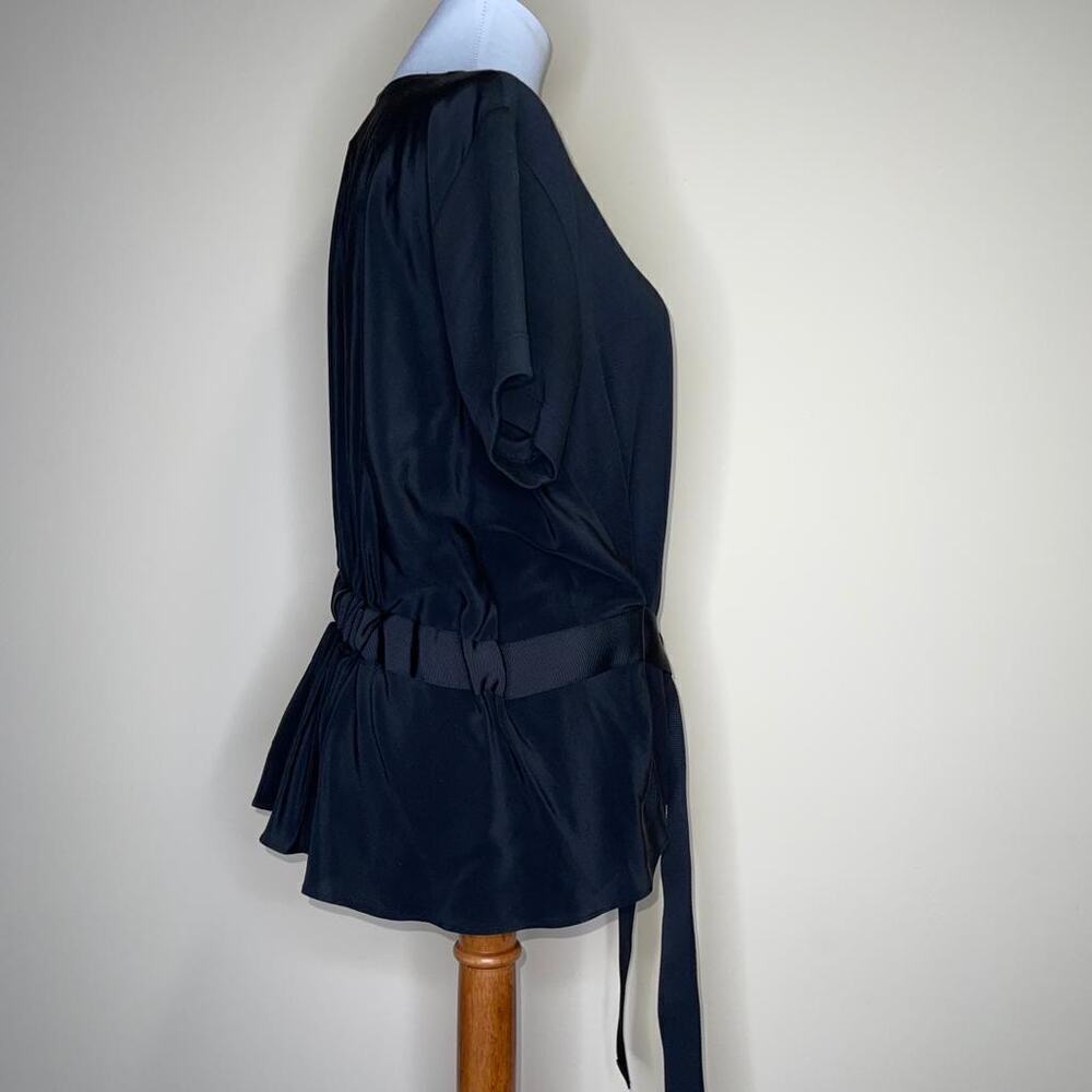 Alexis Black Short Sleeve Blouse  S - Picture 5 of 7